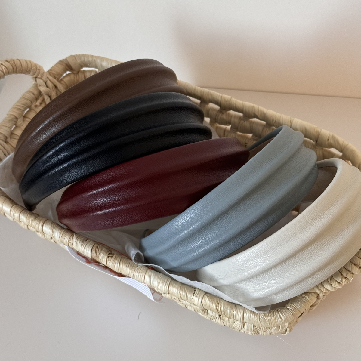 PU Leather Wide Headbands Hair - Leatherwork Rings 评论和价格