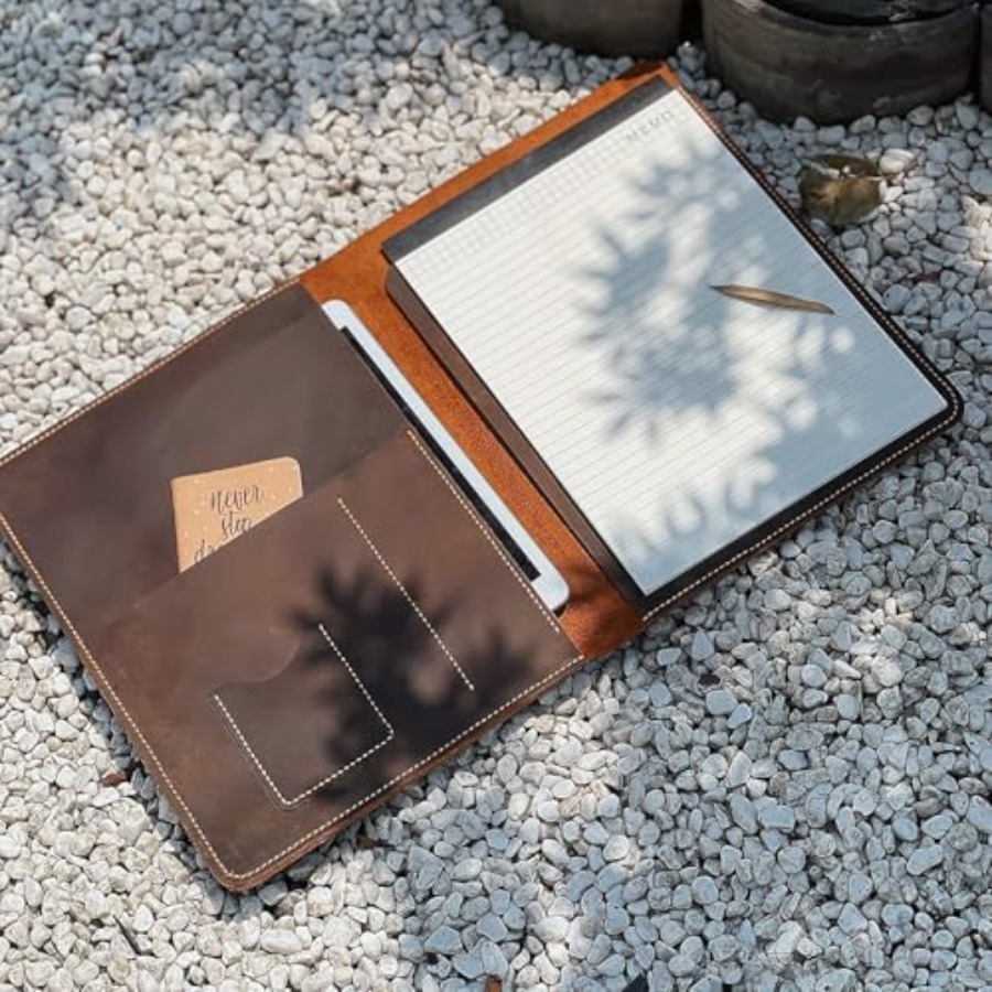 Leather Business Folio, For To - Leather Work Folio 评论和价格
