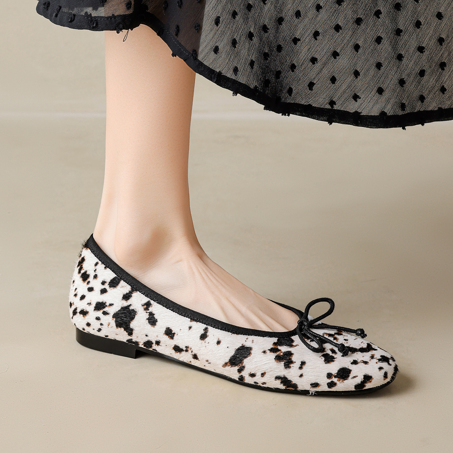  Genuine Leather Horsehair Le - Leather Work Flats 评论和价格