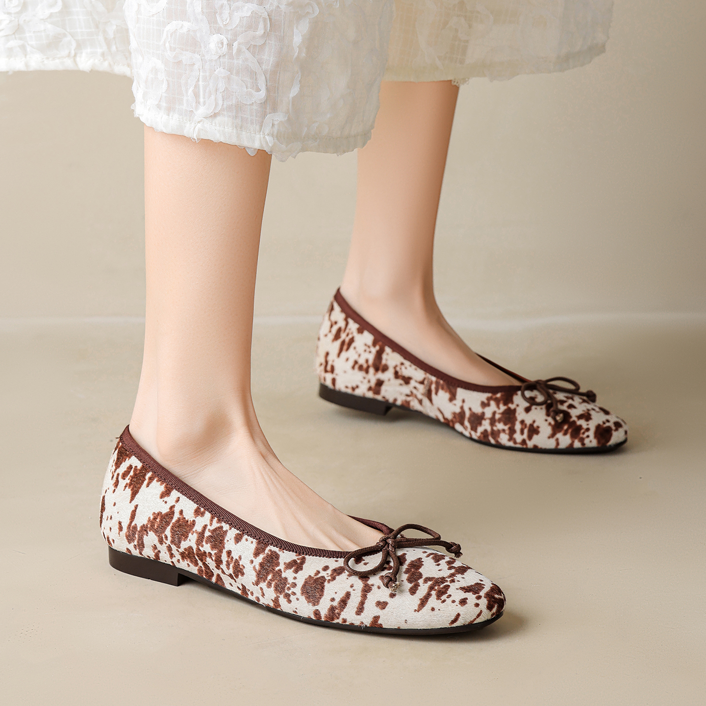  Genuine Leather Horsehair Le - Leather Work Flats 评论和价格