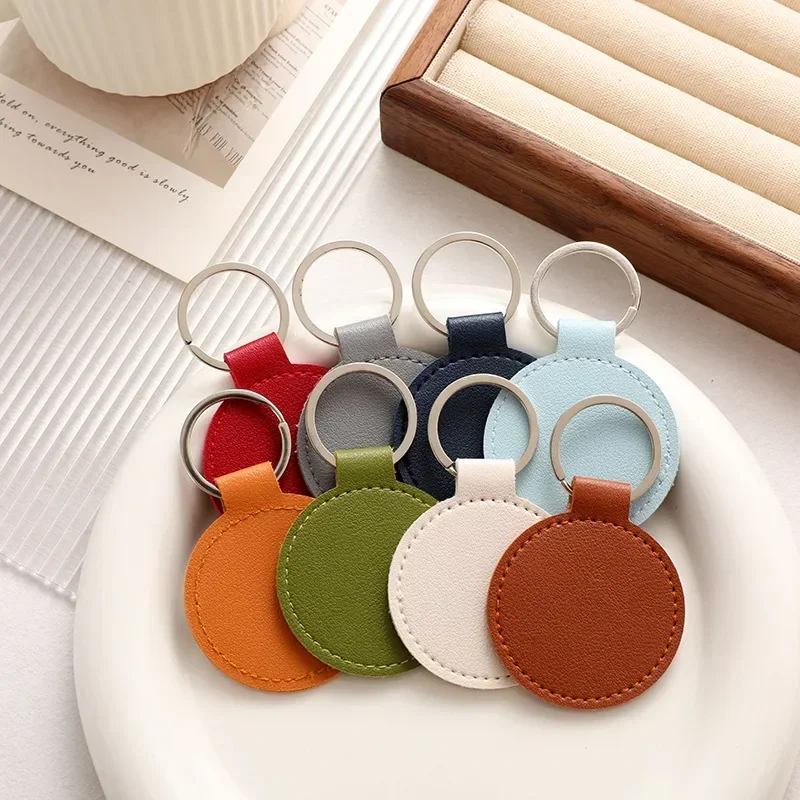 Laser Engrave Name Round PU Le - Leatherwork Rings 评论和价格
