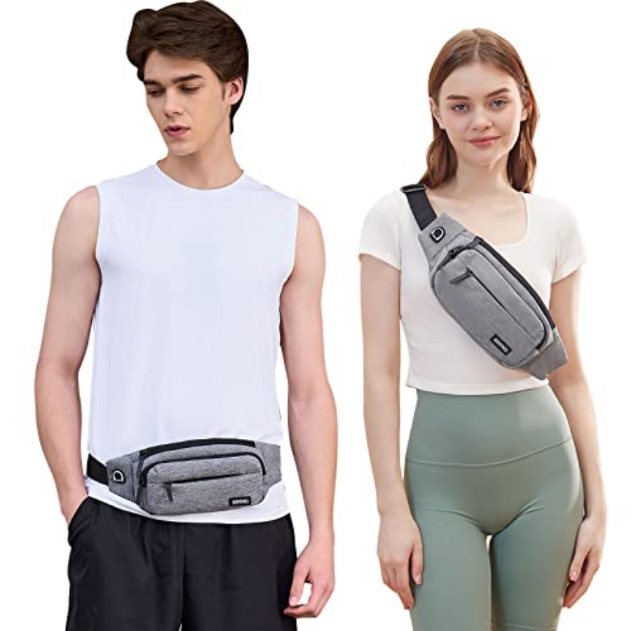 SINNO Large Crossbody Fanny Pa - Leather Workout Belt 评论和价格