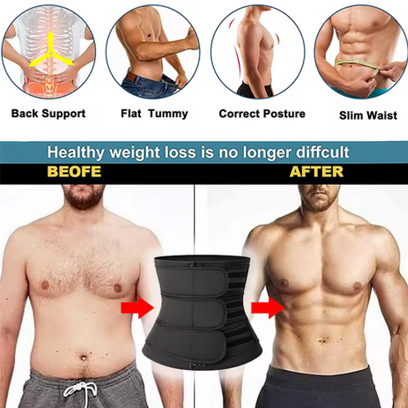 Men's Slimming Belt Waist Trai - Leather Workout Belt 评论和价格