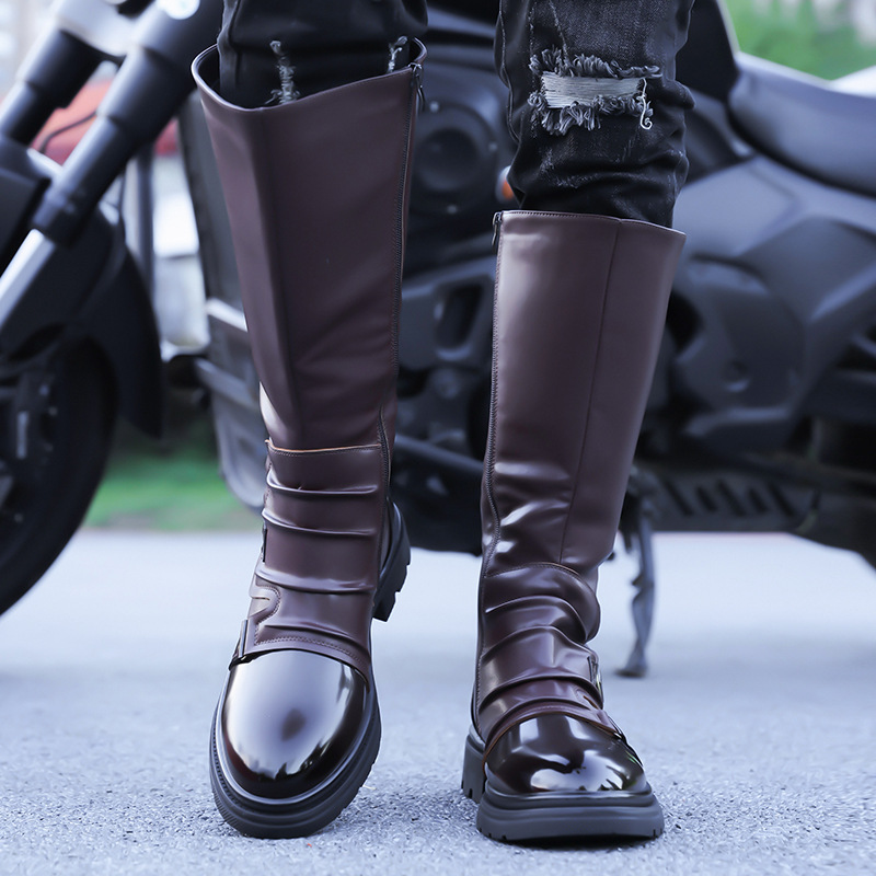 2026 New Men‘s Motorcycle Boot - Leatherwork Boots 评论和价格