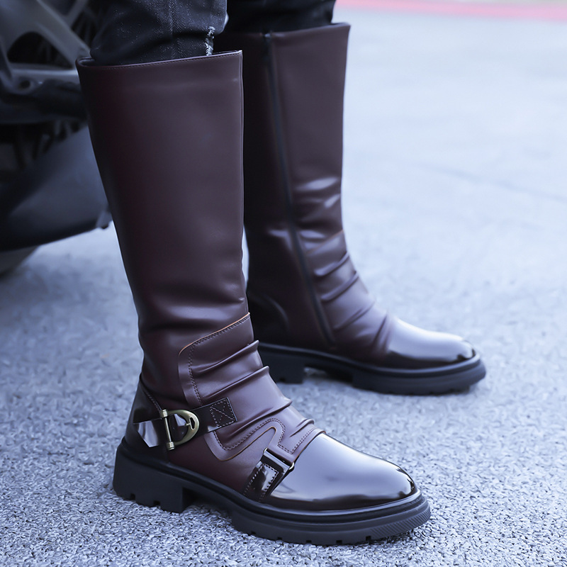 2026 New Men‘s Motorcycle Boot - Leatherwork Boots 评论和价格