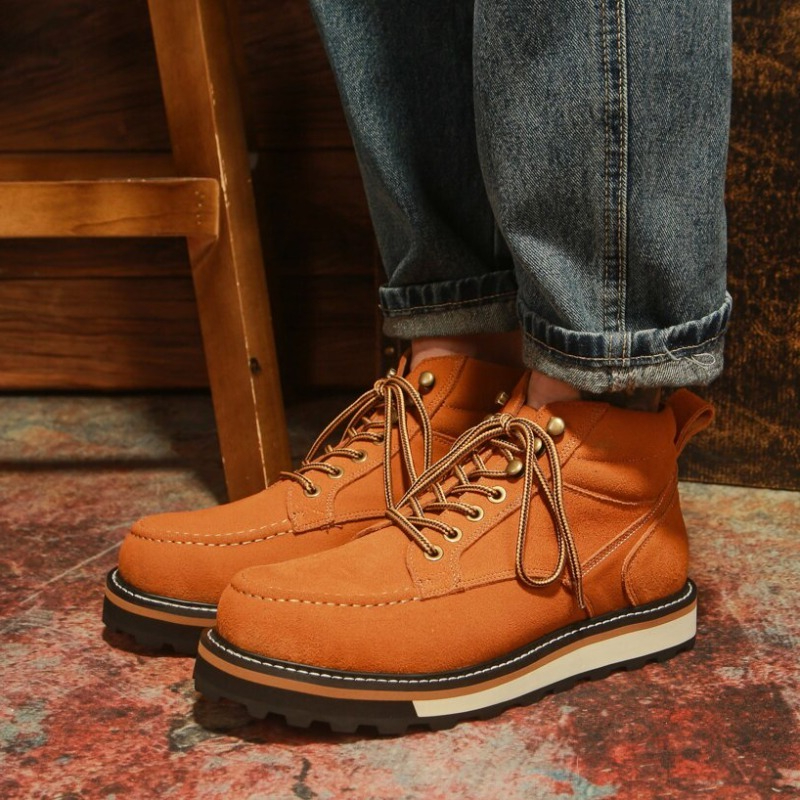 British Style American Retro G - Leather Work Western 评论和价格