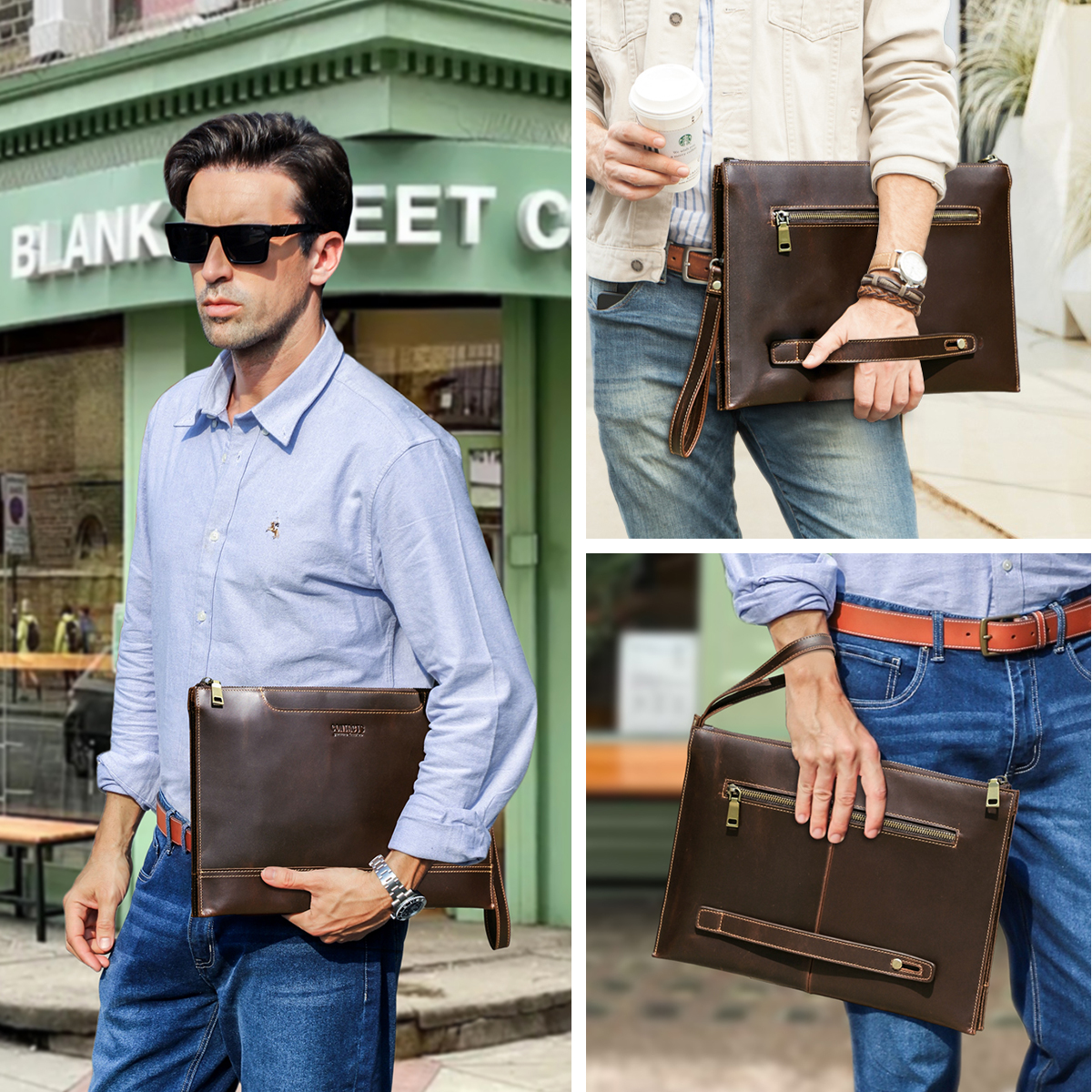 CONTACT'S Genuine Leather Lapt - Leather Work Folio 评论和价格