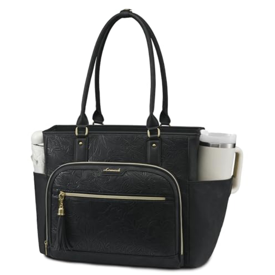 Laptop Tote Bag for Women With - Leatherwork Bag 评论和价格