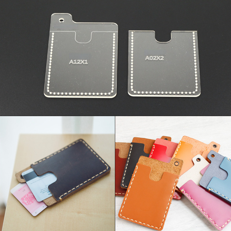 2pcs/set DIY Leather Card Cove - Leatherwork Patterns 评论和价格