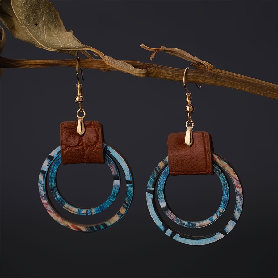 2026 New Bohemian Leather Doub - Leatherwork Rings 评论和价格