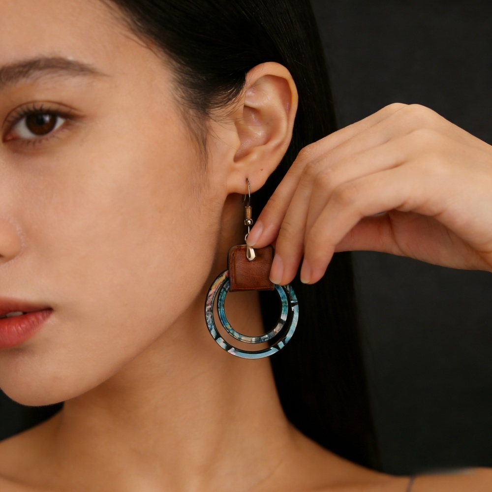 2026 New Bohemian Leather Doub - Leatherwork Rings 评论和价格