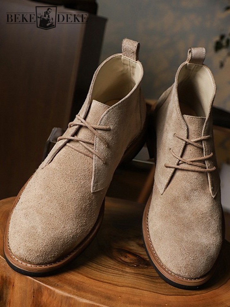 Fashion Versatile Male Lace-Up - Leatherwork Boots 评论和价格