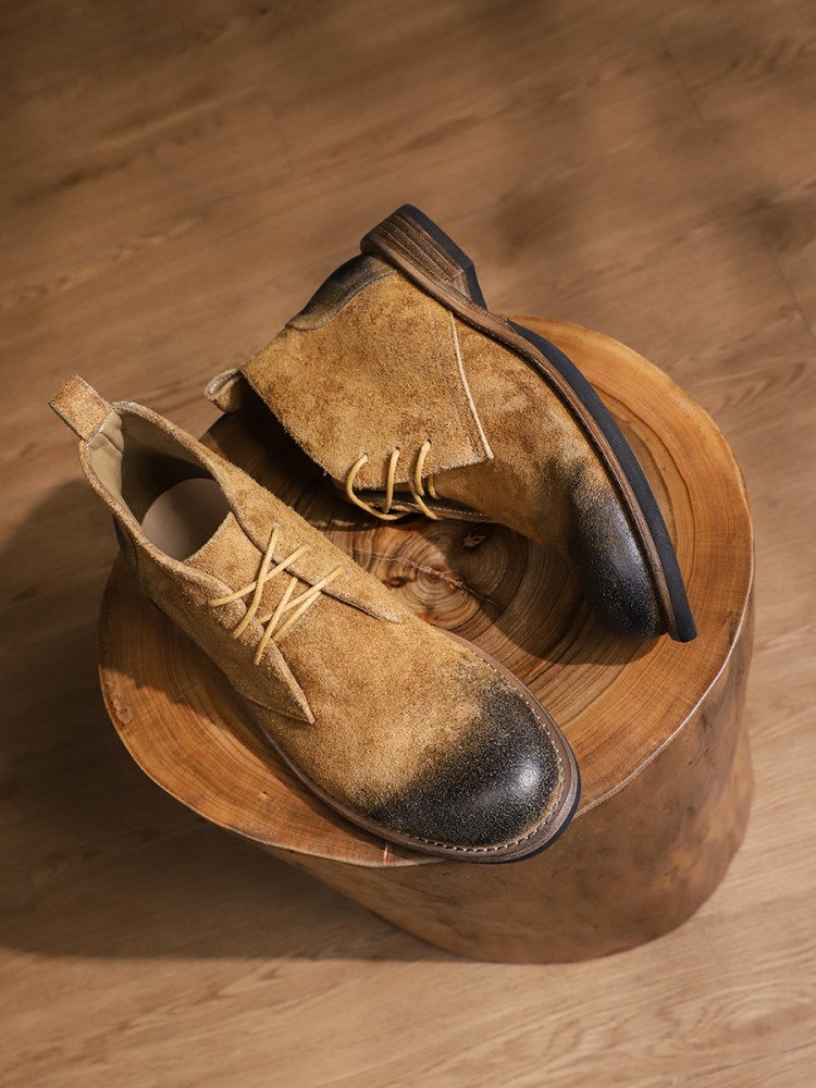 Fashion Versatile Male Lace-Up - Leatherwork Boots 评论和价格