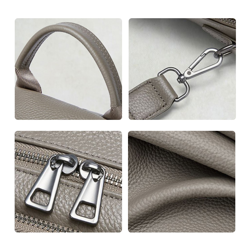 Genuine Leather Women's Backpa - Leatherwork Bag 评论和价格